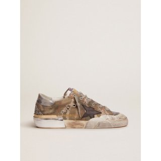 Super-Star Penstar LAB sneakers in camouflage canvas with multi-foxing