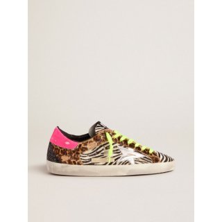 Men's Limited Edition LAB glitter animal-print Super-Star sneakers