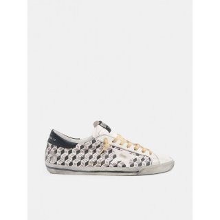 Super-Star sneakers with geometrical print and white leather star