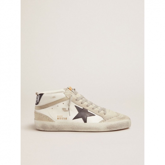 Black and white Mid Star sneakers