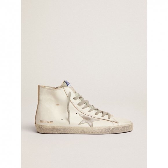 Francy sneakers in leather with silver star