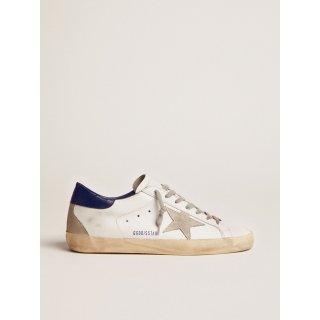 Star Super-Star sneakers in suede with blue heel tab
