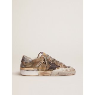 Super-Star Penstar LAB sneakers in camouflage canvas with multi-foxing