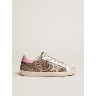 Leopard-print suede Super-Star sneakers