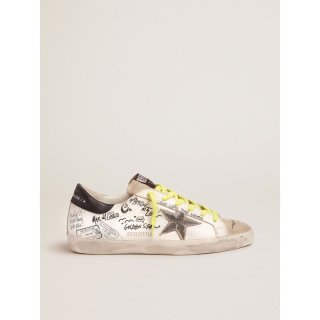 Women's Journey Super-Star sneakers with graffiti