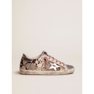 Super-Star LTD sneakers with snake print and glitter