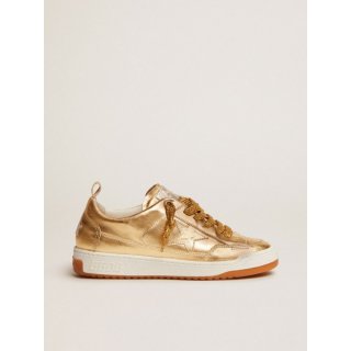 Yeah sneakers in gold laminated leather