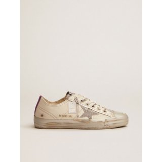 V-Star LTD sneakers in white leather and crystals