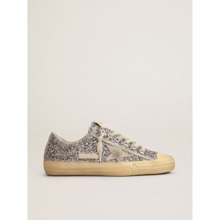 V-Star LTD sneakers in silver glitter with ice-gray suede star