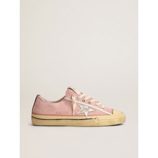 V-Star LTD sneakers in baby-pink suede with silver metallic leather star
