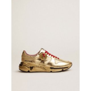 Running Sole Game EDT Capsule Collection sneakers in gold lurex