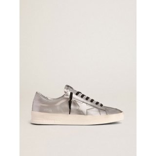 Stardan sneakers in silver laminated leather