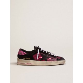 Fuchsia and black Limited Edition LAB Stardan sneakers