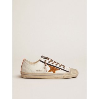 V-Star LTD sneakers in white leather with crocodile-print suede star