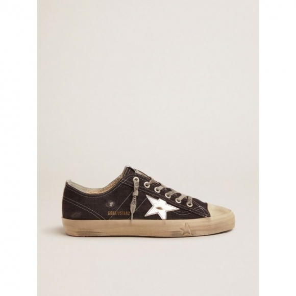 V-Star LTD sneakers in denim with silver star and vertical strip