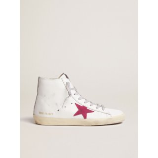 Francy sneakers with red star and camouflage insert