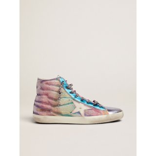 Women's LAB Limited Edition zebra-print pony skin Francy sneakers