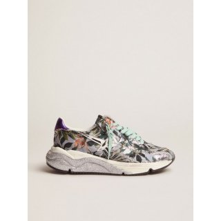 Running Sole sneakers with floral jacquard upper