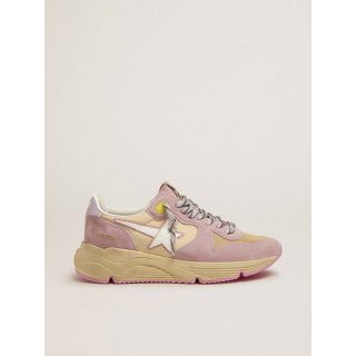 Pastel pink Running Sole sneakers with white star