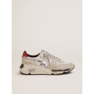Running Sole sneakers with red heel tab and silver star