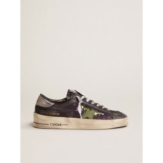 Women's LAB Limited Edition Stardan sneakers with glitter and fluorescent yellow details