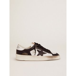 Stardan sneakers in black and white leather