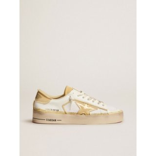 Stardan LAB sneakers in white leather with foam and PVC inserts