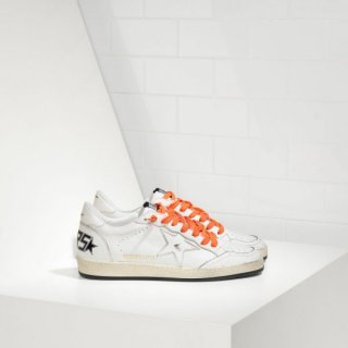 Golden Goose Ballstar Sneakers In Leather With Leather Star Men