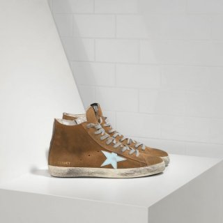 Golden Goose Fancy Sneakers In Suede With Leather Star Men