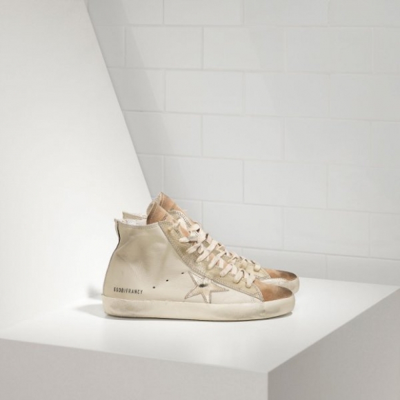Golden Goose Francy Sneakers In Leather And Leather Star Women