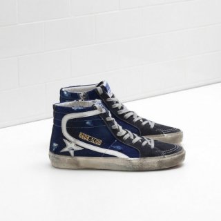 Golden Goose Slide Sneakers Blue Men