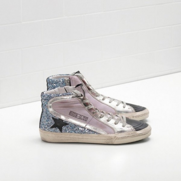 Golden Goose Slide Sneakers In Leather Women