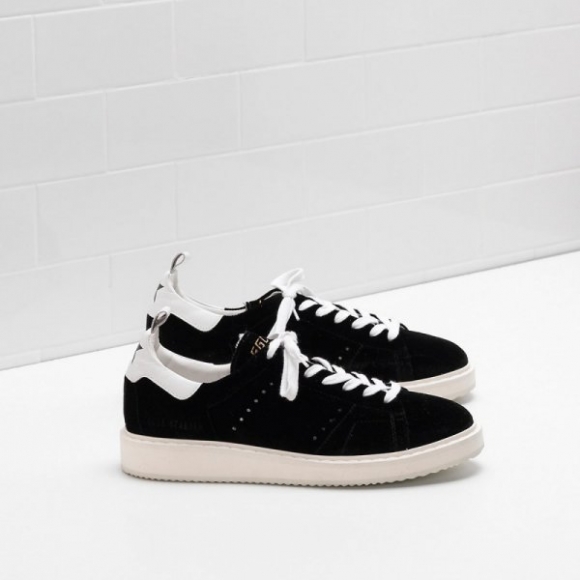 Golden Goose Starter Sneakers Upper In Velvet Black Women