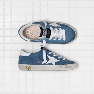 Golden Goose Super Star Sneakers Blue Kids