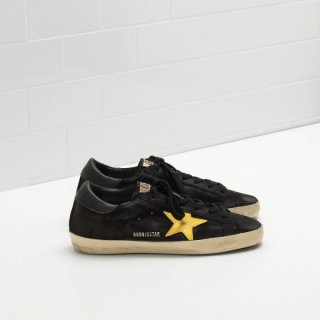 Golden Goose Super Star Sneakers Calf Suede Upper Black Women