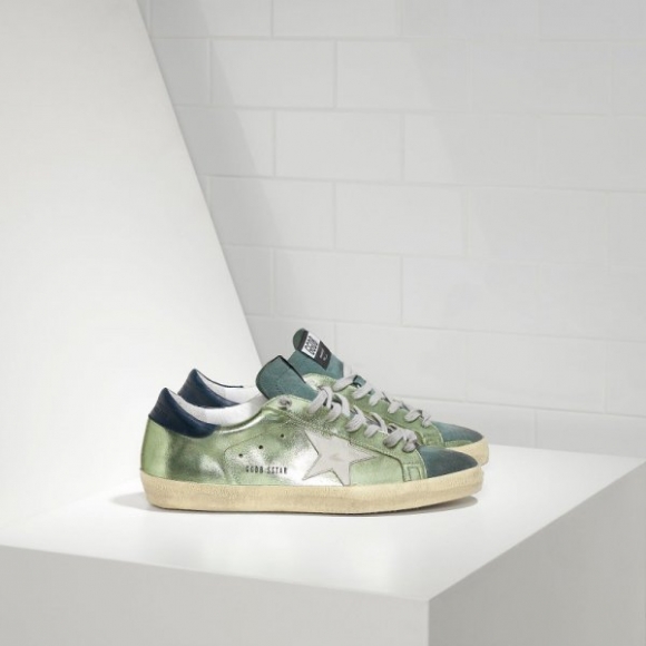 Golden Goose Super Star Sneakers in leather with leather star Men