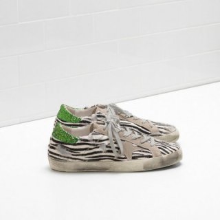 Golden Goose Super Star Sneakers In Suede Green Women