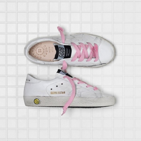 Golden Goose Super Star Sneakers White Kids