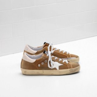 Golden Goose Super Star Upper In Velvet Brown Women