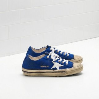 Golden Goose V-Star Sneakers Blue Women