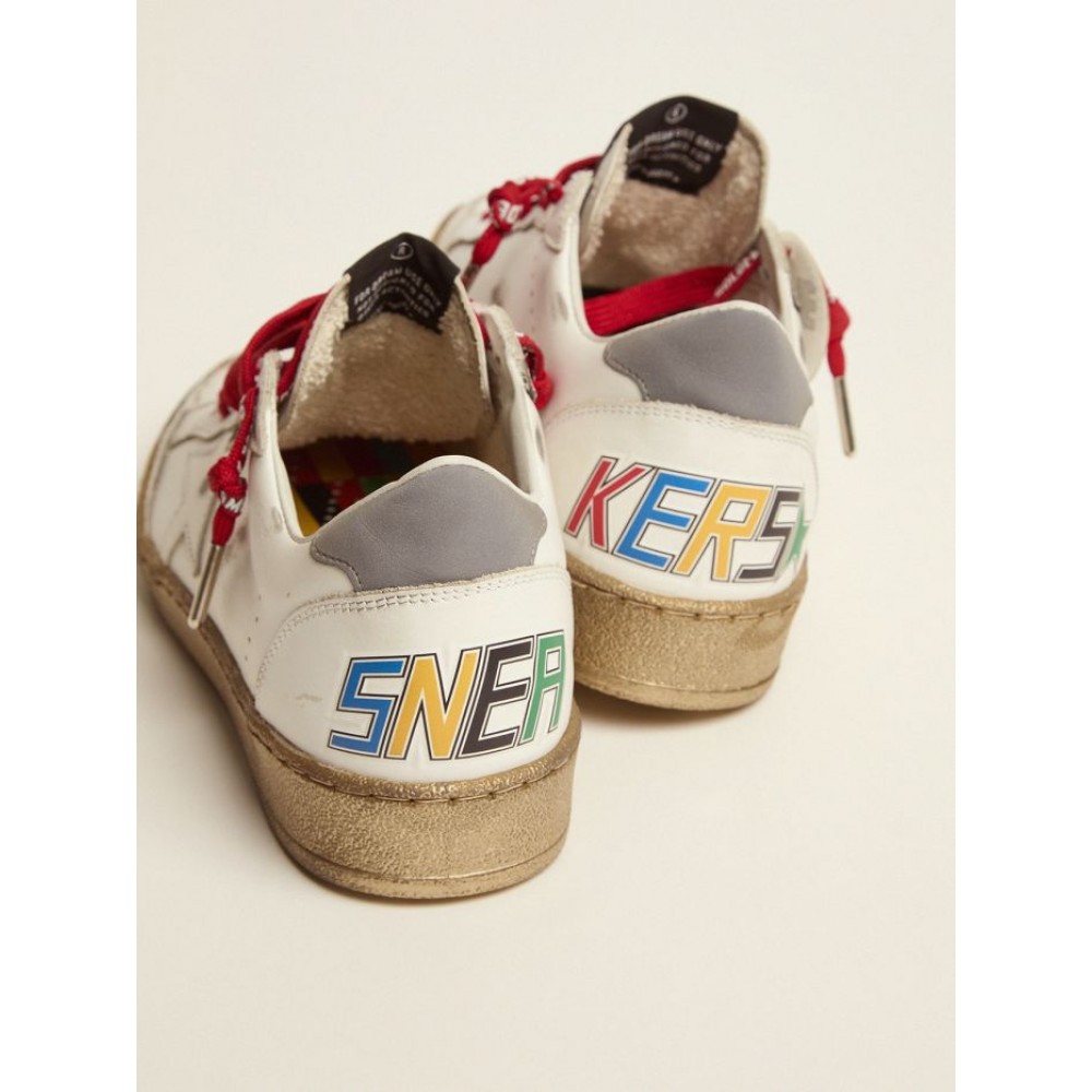 Ball Star Game EDT Capsule Collection sneakers in white leather with multicolored lettering